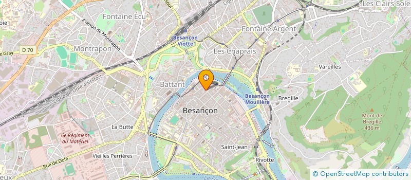 localisation de l'entreprise OH ZONE à BESANCON