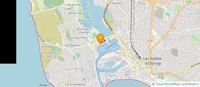 localisation de l'entreprise OHANA à LES SABLES D'OLONNE