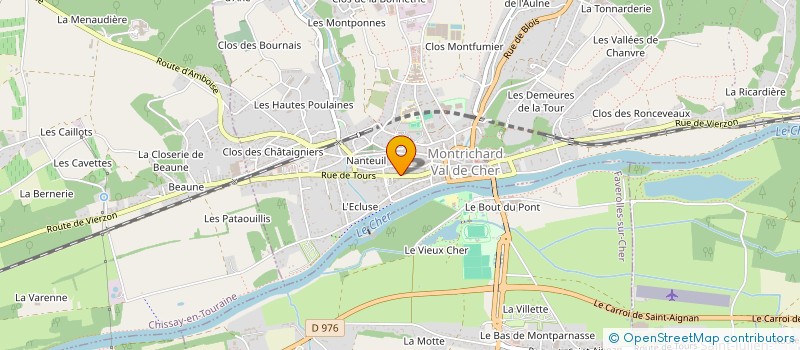 localisation de l'entreprise OHANA à MONTRICHARD-VAL-DE-CHER