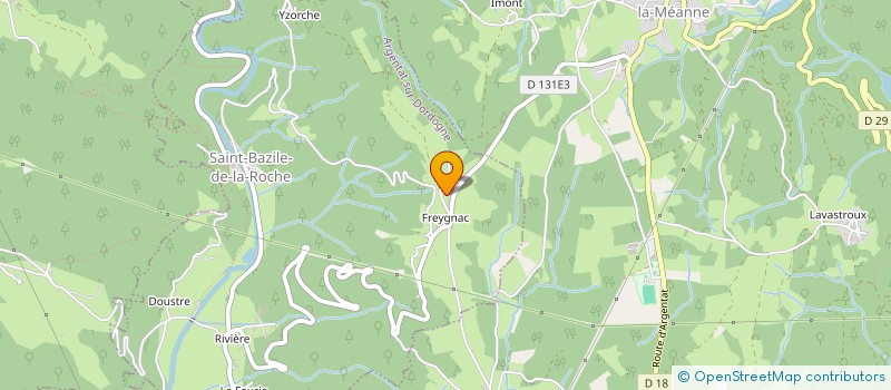 localisation de l'entreprise OHANA à ARGENTAT-SUR-DORDOGNE