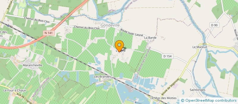 localisation de l'entreprise OHANA  MAINXE-GONDEVILLE