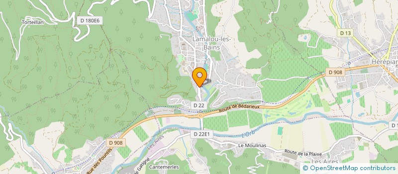 localisation de l'entreprise OHANA  LAMALOU-LES-BAINS