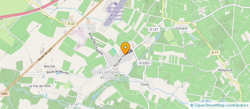 localisation de l'entreprise OHANA  LES ARTIGUES-DE-LUSSAC