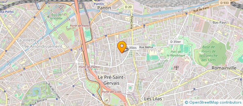 localisation de l'entreprise OHANA  LE PRE-SAINT-GERVAIS