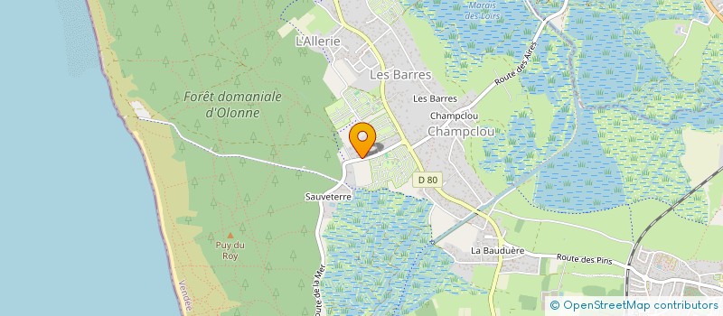 localisation de l'entreprise OHANA FOIL à LES SABLES D'OLONNE