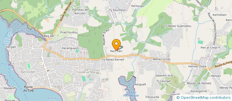 localisation de l'entreprise OHANA GESTION  BENODET