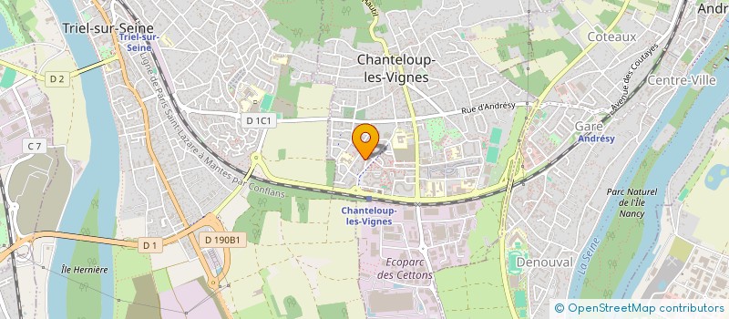 localisation de l'entreprise OHARAA à CHANTELOUP-LES-VIGNES