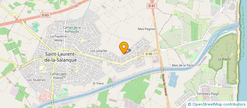 localisation de l'entreprise OHAYON SAUVAIRE INVESTISSEMENT  SAINT-LAURENT-DE-LA-SALANQUE