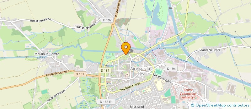 localisation de l'entreprise OHDELALYS  AIRE-SUR-LA-LYS