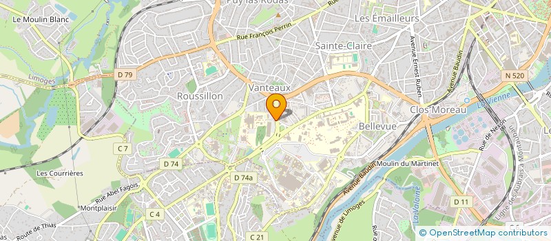 localisation de l'entreprise OHE DU BATEAU à LIMOGES