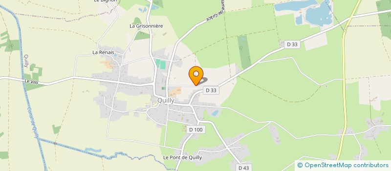 localisation de l'entreprise OHEIX ENERGIE  QUILLY