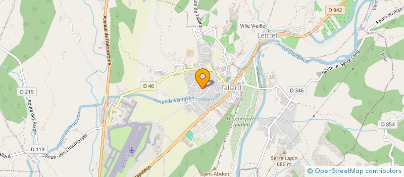 localisation de l'entreprise OHF  TALLARD