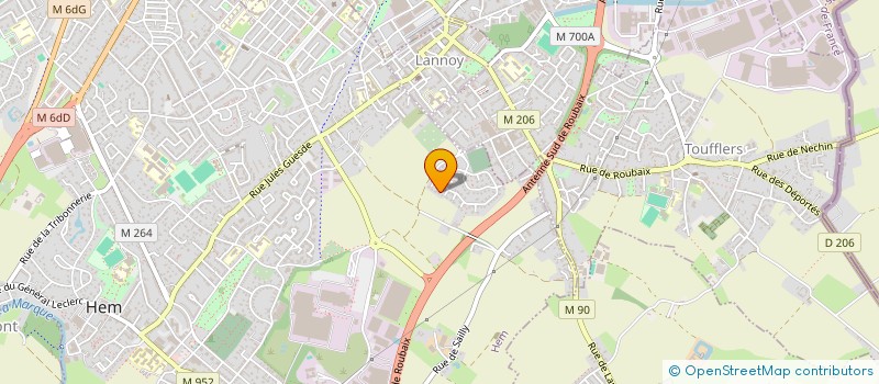 localisation de l'entreprise OHH LES CRUS  HEM