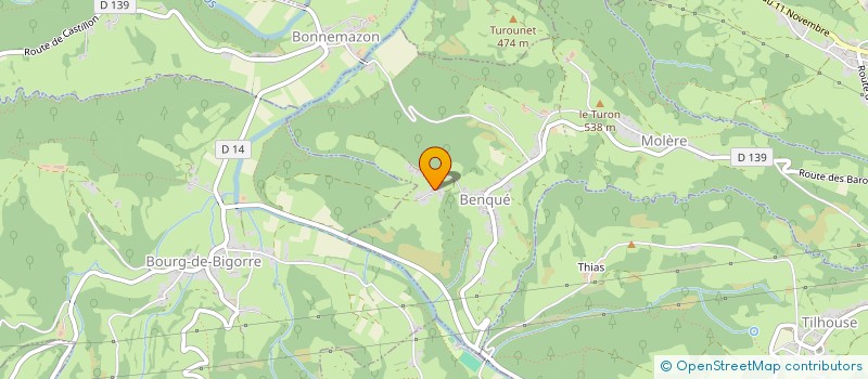 localisation de l'entreprise OHIS  BENQUE-MOLERE