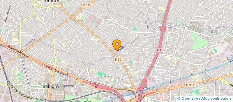 localisation de l'entreprise OHJ - TRANS à DRANCY