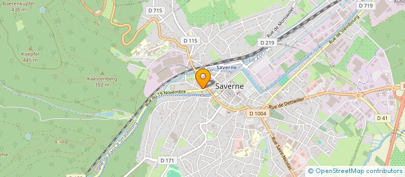 localisation de l'entreprise OHL AUTOMOBILE à SAVERNE