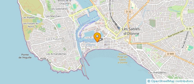 localisation de l'entreprise OHLALA! à LES SABLES-D'OLONNE