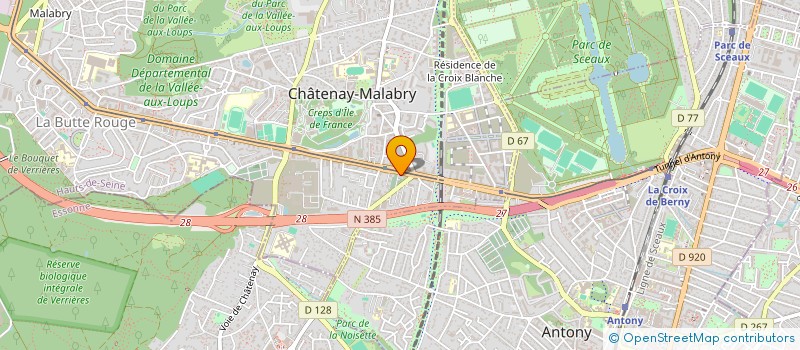 localisation de l'entreprise OHM AUDIOVISUELLE  CHATENAY-MALABRY