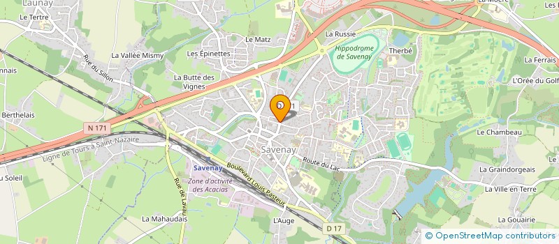 localisation de l'entreprise OHM'ELEC à SAVENAY