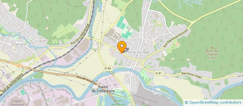 localisation de l'entreprise OHM-ELEC  CHOISY-AU-BAC
