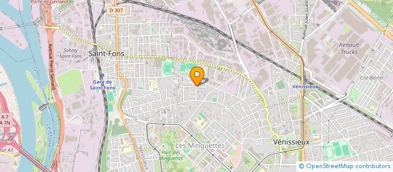 localisation de l'entreprise OHM ELECTRICITE  VENISSIEUX