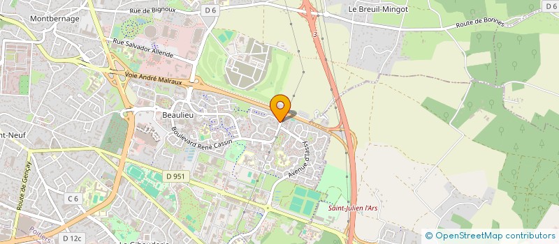 localisation de l'entreprise OHM ELECTRONIQUE à POITIERS