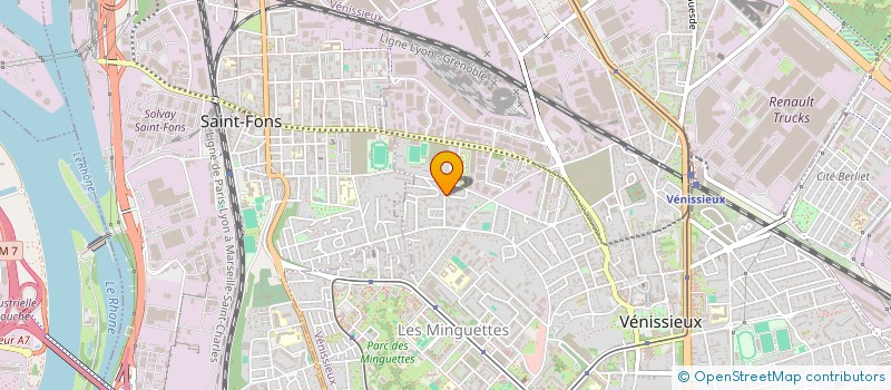 localisation de l'entreprise OHM FOURNITURE  VENISSIEUX