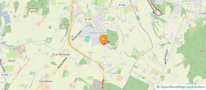 localisation de l'entreprise OHM HABITAT SERVICES  MONTOISON