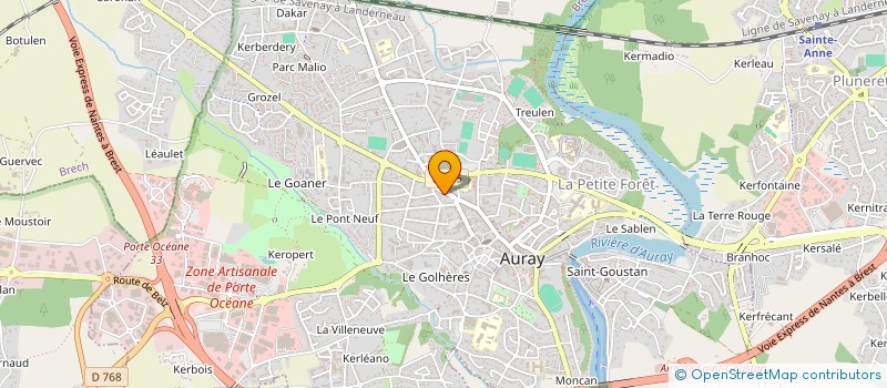 localisation de l'entreprise OHME IMMOBILIER à AURAY