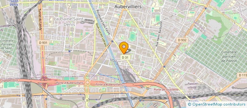 localisation de l'entreprise OHMELEC à AUBERVILLIERS