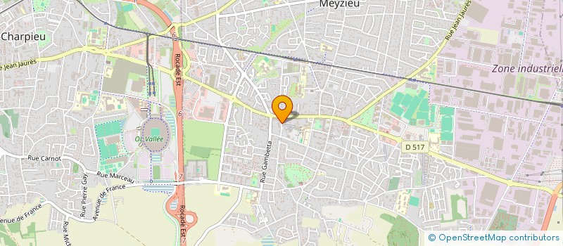 localisation de l'entreprise OHMELEC-BE à MEYZIEU