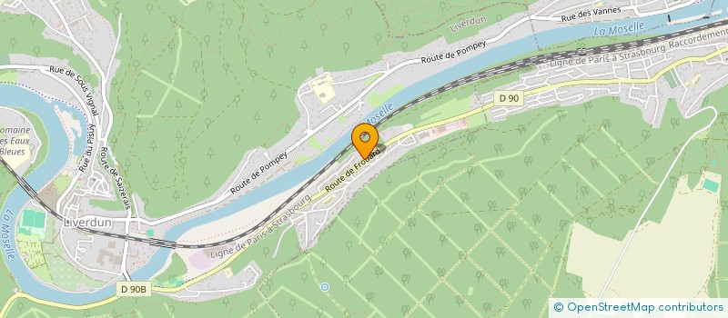 localisation de l'entreprise OHMPROTEC à LIVERDUN