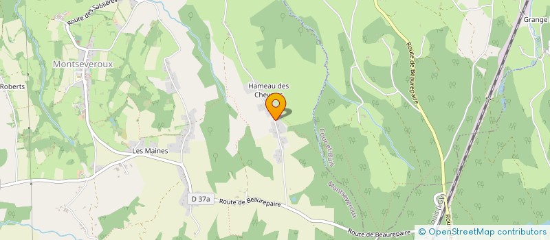 localisation de l'entreprise OHMXSENS  MONTSEVEROUX