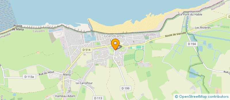 localisation de l'entreprise OHMYPOIVRE  GRANDCAMP-MAISY