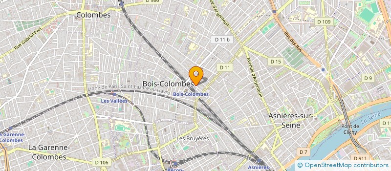 localisation de l'entreprise OHMYWALL à BOIS-COLOMBES
