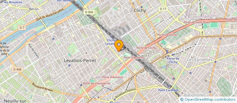 localisation de l'entreprise OHN'EX à LEVALLOIS-PERRET
