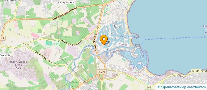 localisation de l'entreprise OHNORE à GRIMAUD