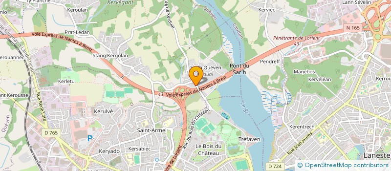 localisation de l'entreprise OHP'TITS DAVS  QUEVEN