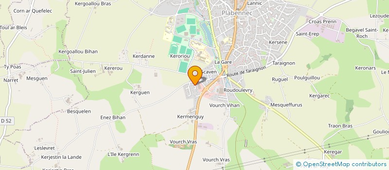 localisation de l'entreprise OHPOP-UP, L'ASSOCIATION DES LIVRES ANIMES à PLABENNEC