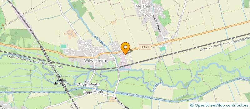 localisation de l'entreprise OHREL  WILWISHEIM