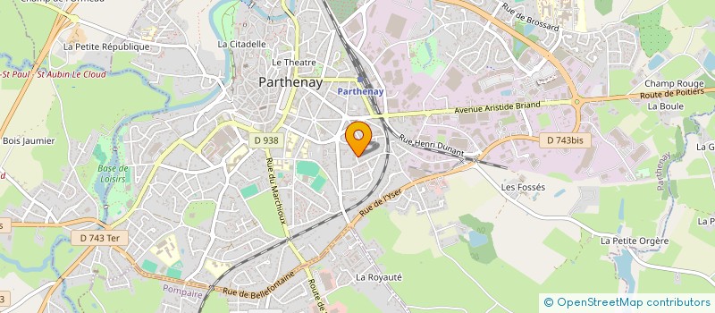 localisation de l'entreprise OHTOUR TRAVEL  PARTHENAY