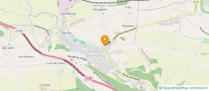 localisation de l'entreprise OHTS  SAINT-VICTOR-DE-CESSIEU