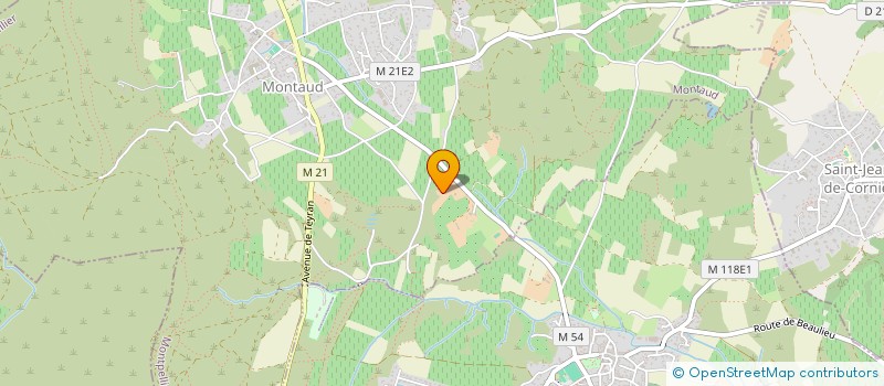 localisation de l'entreprise OHV  MONTAUD