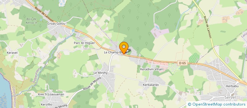 localisation de l'entreprise OICN ORGANISATION INTERNATIONALE DE CENTRES NUTRITIONNELS  PLEUMEUR-BODOU