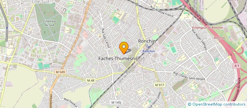 localisation de l'entreprise OIHDAN  FACHES-THUMESNIL