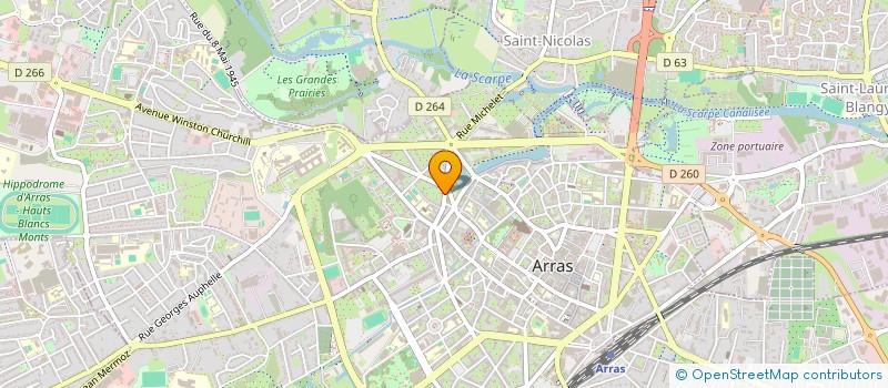 localisation de l'entreprise OIKOS à ARRAS
