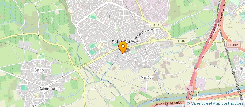 localisation de l'entreprise OIKOS à SAINT-ESTEVE