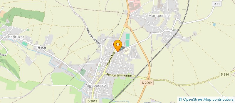 localisation de l'entreprise OIKOS  AIGUEPERSE