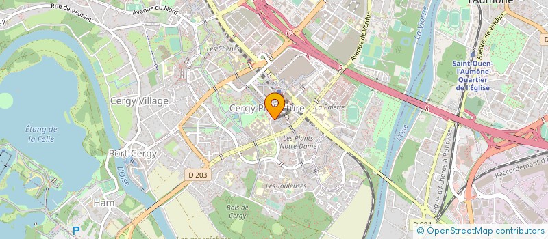 localisation de l'entreprise OIKOS PARIS  CERGY