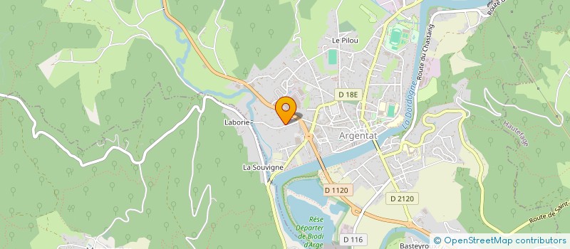 localisation de l'entreprise OIKOSLIBRE  ARGENTAT-SUR-DORDOGNE